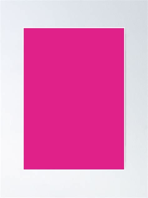 Barbie Pink Solid Color Poster By Covenapparel Redbubble