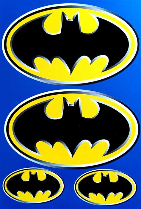 Batman Superhero Crest Super 3d Affect Logo Decal Vinyl Stickers Redsigns