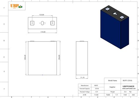 REPT 3 2V 320Ah LiFePO4 Lithium Battery Cells