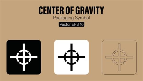 centrar de gravedad embalaje símbolo 41451144 Vector en Vecteezy