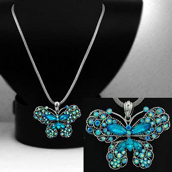 Bugsnbees Butterfly Jewelry Trinket Boxes Blue Crystal Butterfly