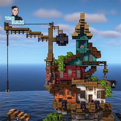 My Take On A Small Pirate Base In The Oceans Of Minecraft Minecraft