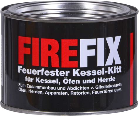 Firefix Kesselkitt Dose G Hitzebest Ndig Bis C Grau