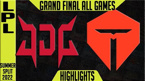 Jdg Vs Tes Highlights All Games Lpl Summer Final 2022 Jd Gaming Vs