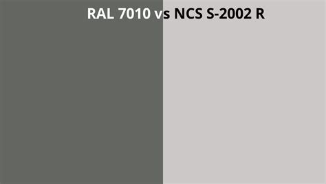 Ral 7010 Vs Ncs S 2002 R Ral Colour Chart Uk