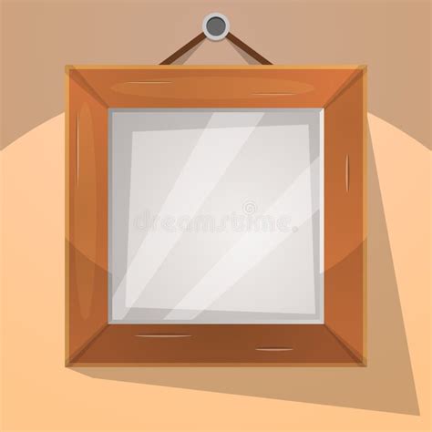 Cartoon Wood Frame Illustration Stock Vector - Illustration of gallery ...