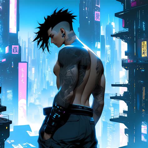 Cyberpunk Guy 9 By Flunex On Deviantart