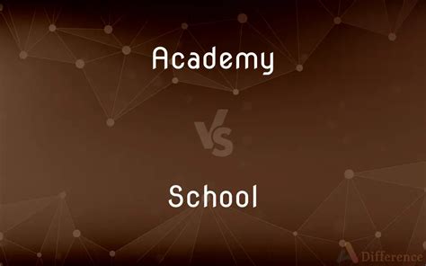 Academy vs. School — What’s the Difference?