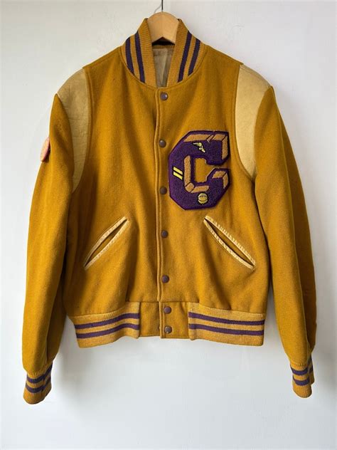 vintage jacket letterman - Gem