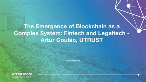 The Emergence Of Blockchain As A Complex System Fintech And Legaltech