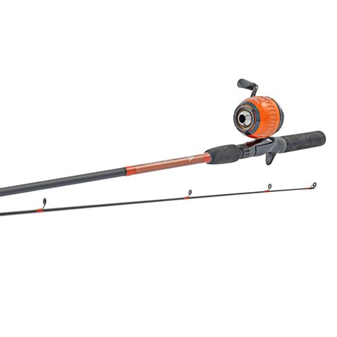 South Bend Neutron Spincast Fishing Rod And Reel Combo Orange 5 6