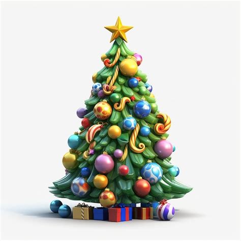 Premium Ai Image Realictic Christmas Tree Generative Ai