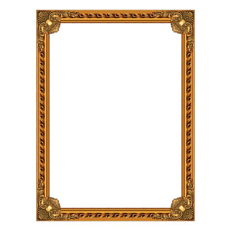 Elegent Gold Picture Frame Free Png Png