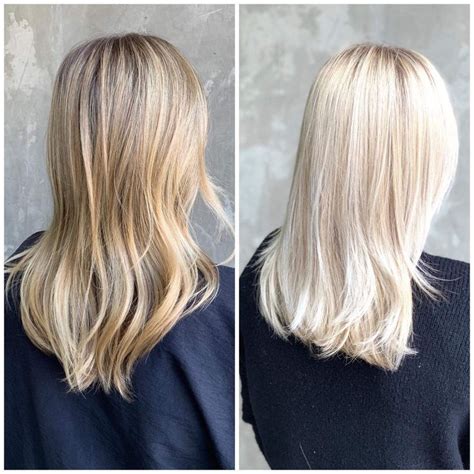 Honey To Ice Blonde Ice Blonde Blonde Hair Color Ice Blonde Highlights