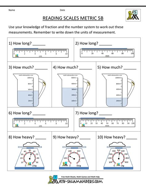 Measuring Liquid Volume Worksheet 2 Grade