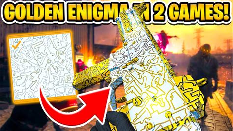 How To Unlock Golden Enigma In 2 Games In Mw3 Zombies Youtube