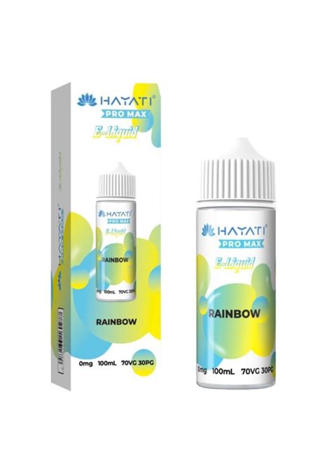 Rainbow Ml E Liquid Hayati Pro Max Uk Vape Store E Cig Clouds