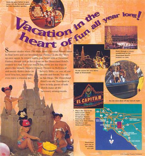 Theme Park Brochures Disneyland Brochure 1995 - Theme Park Brochures