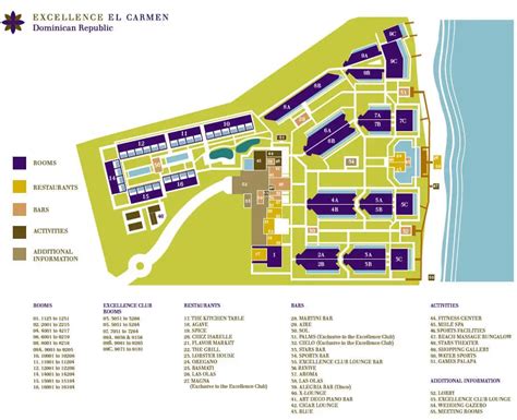 Excellence El Carmen Resort map - Guide To DR