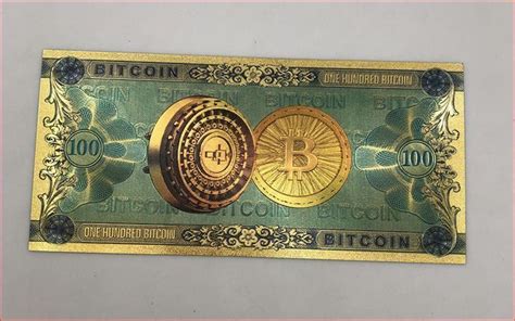 Bitcoin Banknote Echt Vergoldet 100 BC Kaufen Auf Ricardo