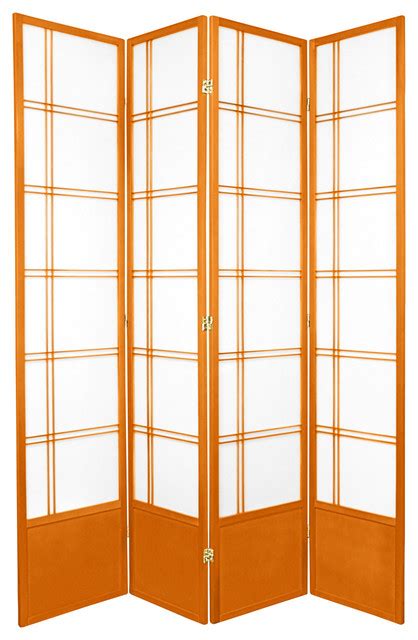 7 Tall Double Cross Shoji Screen 4 Panels Asian Screens And Room