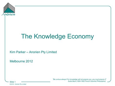 The Knowledge Economy | PPT | Free Download