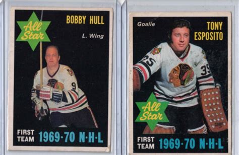 Opc O Pee Chee Hockey Card Lot Vg Ex Bobby Hull Tony Esposito