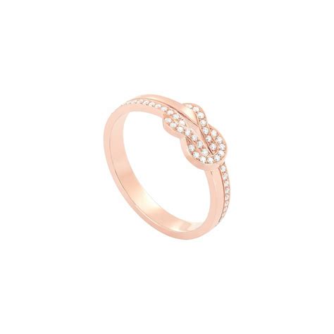 Achat Bague Fred Chance Infinie En Or Rose Et Diamants