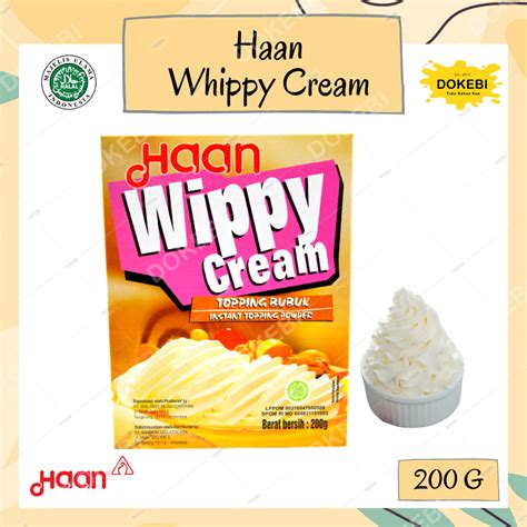 Wippy Cream Haan Gr Whipped Cream Whippy Cream Instant Topping