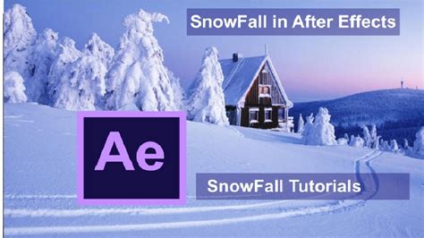 How To Make Snowfall In Adobe After Effects Youtube