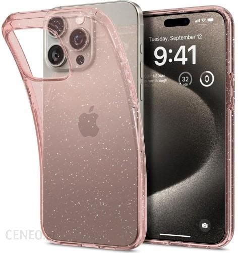 Spigen Etui Liquid Crystal Do Iphone 15 Pro Max Różowe Z Brokatem