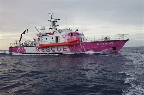 Banksy Secretly Funded This Hot Pink Refugee Rescue Yacht