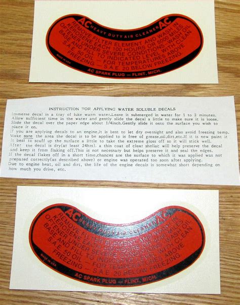 1956 1957 CHEVY DUAL QUAD 2x4 AIR CLEANER DECALS PAIR For Bel Air Del