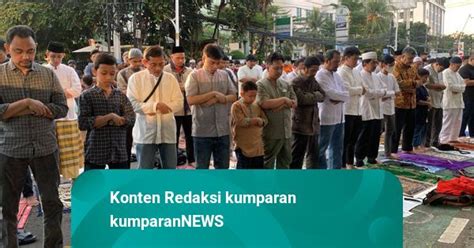 Ratusan Jemaah Salat Idul Adha Di Kantor Dakwah Pp Muhammadiyah Menteng