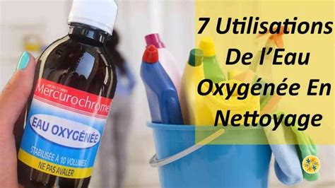 Utilisations De Leau Oxyg N E En Nettoyage