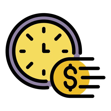 Fast Money Transfer Icon Color Outline Vector 19192210 Vector Art At