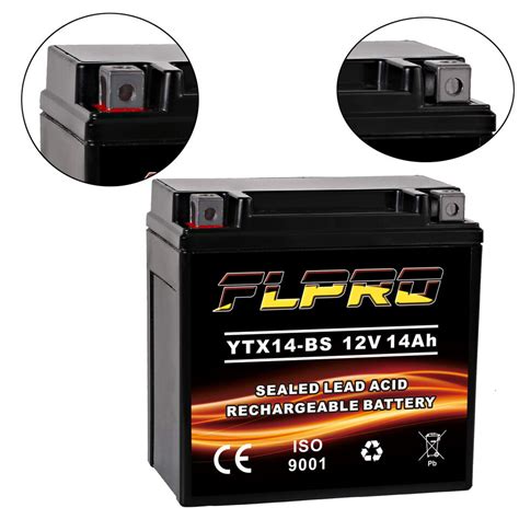 YTX14 BS High Performance Motorcycle ATV Battery For Honda Suzuki