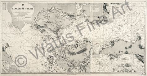 WATTIS FINE ART GALLERY Maps Singapore Strait Compiled From The