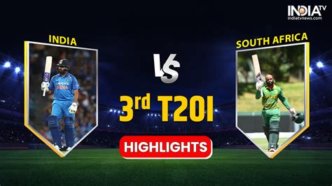 Ind Vs Sa 3rd T20i Highlights Sa Win Dead Rubber By 49 Runs India Tv