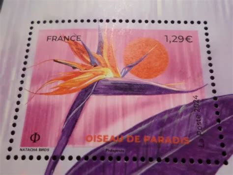 TIMBRE FRANCE 2024 FLEURS TROPICALES OISEAU DE PARADIS Neuf MNH