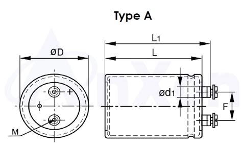 Capacitor 63V 100000uF Type B Aluminum Electrolytic Capacitor With