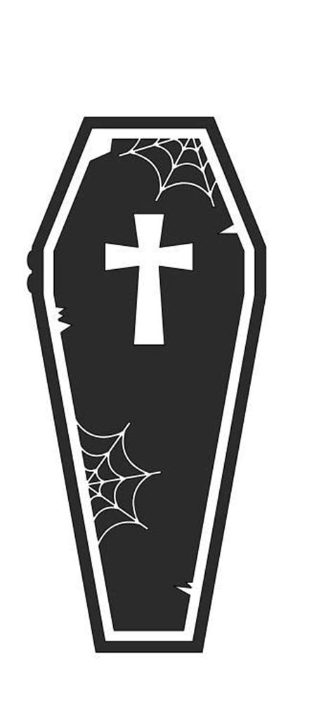 Casket Vinyl Decal Sticker Any Color And Size For Any Surface Etsy