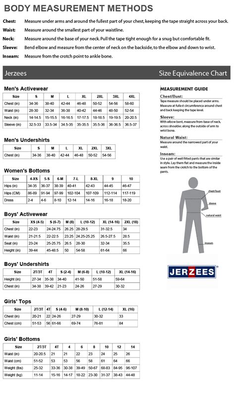 Sizing Charts Amerasport