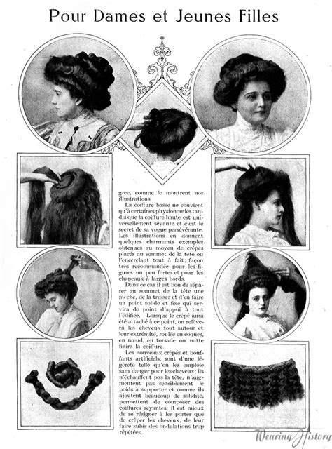 French Gibson Girl Hairstyles, 1908 – Wearing History® Blog