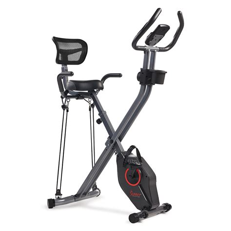 Sunny Health And Fitness Full Body Foldable Magnetic X Bike Pro W