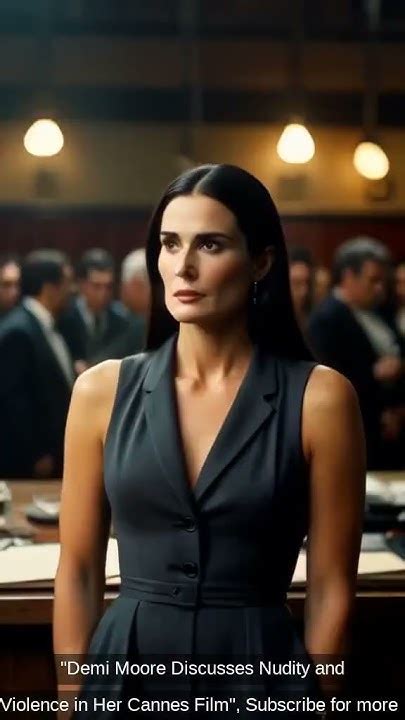 Demi Moore Discusses Nudity And Violence In Her Cannes Film Youtube