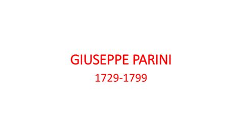 Parini Vita Pensiero E Opere Schemi E Mappe Concettuali Di