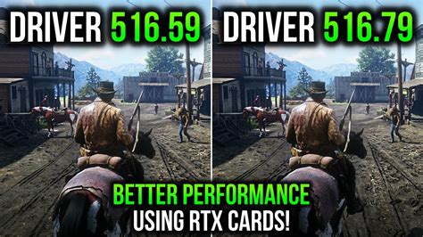 Nvidia 516 79 Hotfix Vs 516 59 Better Dlss Performance In Rdr2 Youtube