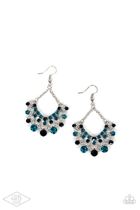 Hey Glitter Glitter Blue Paparazzi Earrings Jewelryblingthing