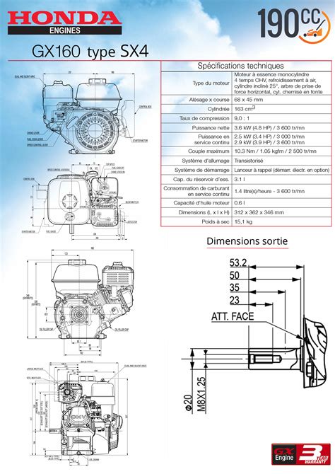 Diagrama De Motor Honda Gx160 Moteur Honda Gx160 Sx4 Vilebre